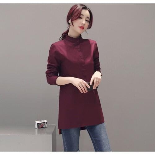 Блузки с воротником Sujisi China At AliExpress