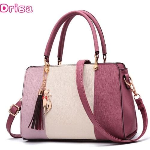 Driga Pu Leather Women Handbags Totes Shoulder Bags Fashion Top-Handle Crossbody Bags Tassel Large Capacity New Messenger Bags