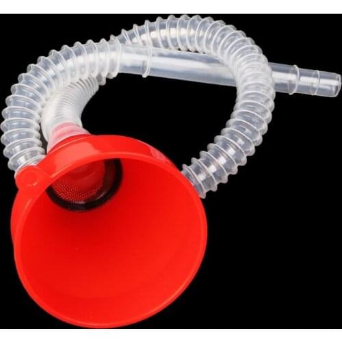 Universal Motor Vehicle Plastic Fill Funnel Soft Pipe Petrol Tube
