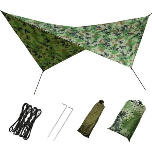 SHOP NOW) Waterproof Camping Tarp Tent Ultralight Footprint Mutifunctional Groundsheet Picnic and Beach Mat with Carrying Bag