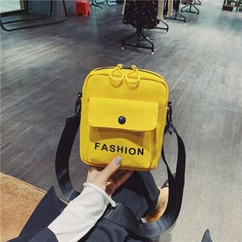 031219 new hot lady girl mini flap bag female small canvas messenger bag