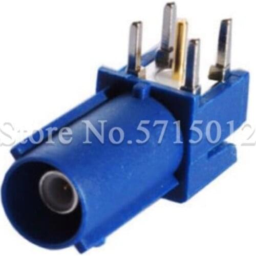 3Pcs FAKRA Vehicle-mounted RF Connector C Type 90 Degree Male Head Plug Adaptor 4 Pin Socket Soldering PCB Board
