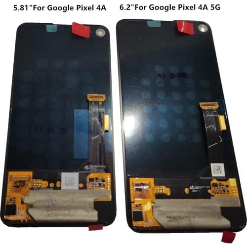 5.81" For Google Pixel 4A LCD Display Touch Screen Digitizer Assembly 6.2" For Google Pixel 4a 5G LCD Display Replacement Parts