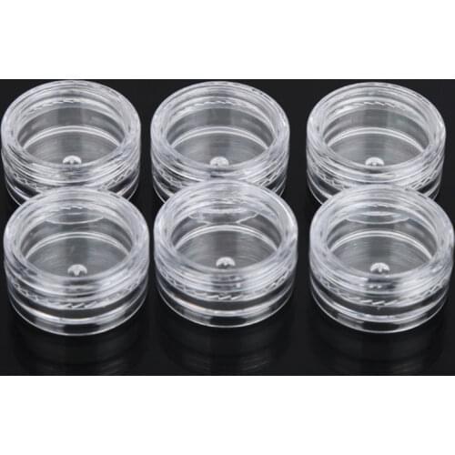 5000pcs 3g Empty Plastic Cosmetic Makeup Jar Pots Transparent Sample Bottles Eyeshadow Cream Lip Balm Container