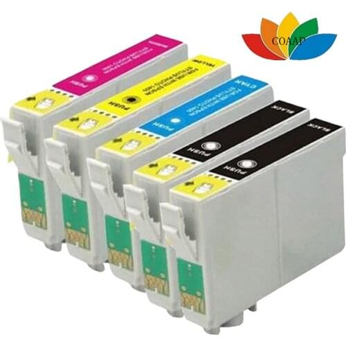 5x T1285 XL INK CARTRIDGE FOR Stylus S22 SX130 SX235W SX420W SX425W SX435W SX438W SX445W Printer
