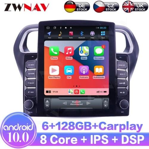 6+128GB Android10 For Ford Escort 2015-2018 IPS Touch Screen Receiver Car Multimedia Radio Player Car GPS Navigation DSP Carplay
