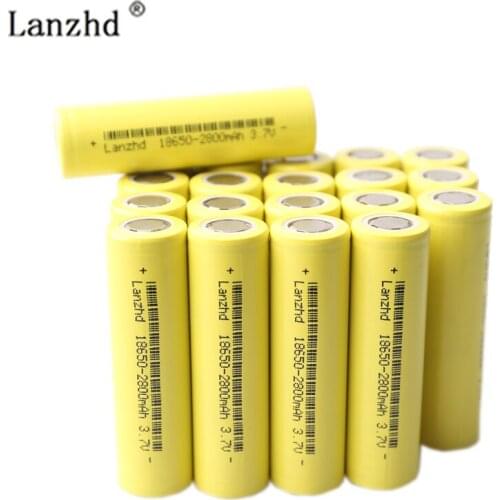 15Pcs 18650 Battery 2800mAh li ion 3.7V 18650 5C discharge Power battery for E-cigarettes, electric drills for electric cars