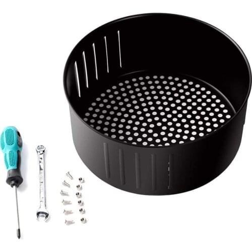 2.6L 3.5L Non-stick Fry Basket For All Air Fryer Oven Baking Drain Oil Pan Air Fryer Accessories Kitchenware Dishwasher Safe