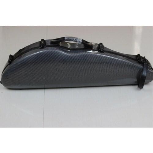 Black violin case 4/4 full size composite carbon fiber case with bow holders can choose color