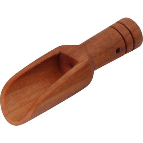 Wooden Small Little Mini Scoop Salt Sugar Coffee Spoon Kitchen Tool