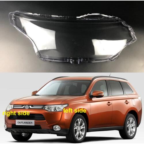 For Mitsubishi Outlander 2013 2014 2015 Headlight Cover Lamp Shade Headlights Shell Lampshade Headlamp Transparent Cover Lens
