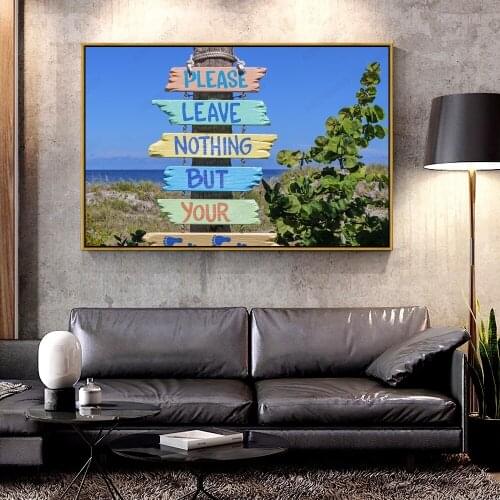 Forbeauty Oil Canvas Painting inscription_motivation_inspiration_paint For Home Decoration Wall Art