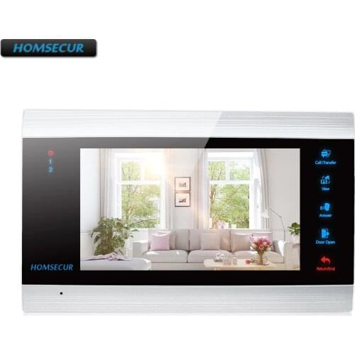 HOMSECUR 7"AHD Snapshot & Recording Monitor BM705HD-B for HDK AHD Series Video&Audio Home Intercom
