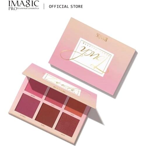 IMAGIC Makeup 6 Color Blush Rouge Natural Nude Makeup Clearing Brightening Complexion