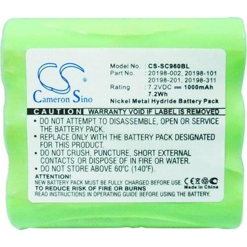 Cameron Sino 1000mAh Battery for Symbol H960-C, PTC-960C, PTC-960CL, PTC-960DS, PTC-960L, TX94C2-D