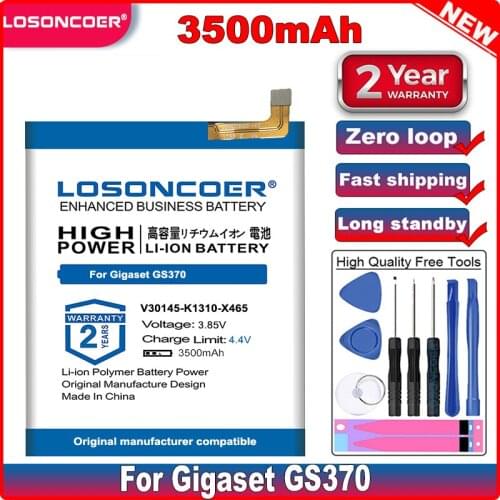 LOSONCOER Good Quality Battery 3500mAh Battery V30145-K1310-X465 for Gigaset GS370 Cell Phone