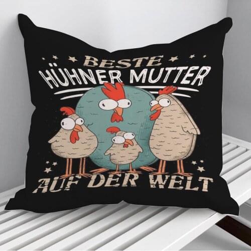 Best Chickens Mother Throw Pillows Cushion Cover On Sofa Home Decor 45*45cm 40*40cm Gift Pillowcase Cojines Dropshipping