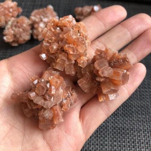 Natural quartz orange aragonite crystal clusters folk craft for crystals healing stones