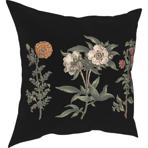 Flower Chart Pillowcover Decoration Cushions Throw Pillow for Living Room Polyester Double-sided Printing Novelty
