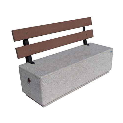 Bonfante metamorphosis bench with backrest BARDIGLIO