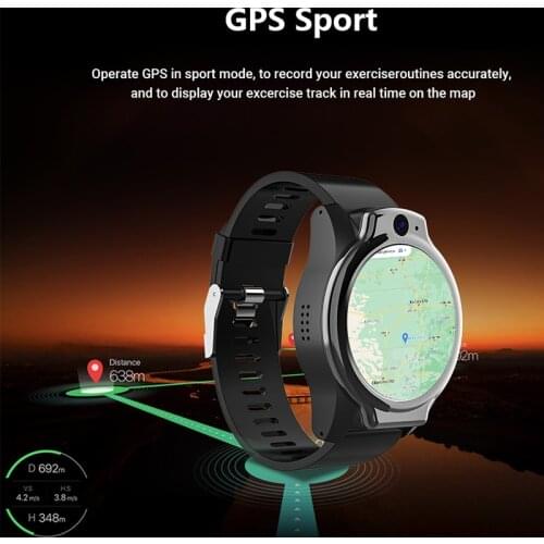 4G Luxury Smart Watch Helio P22 Octa-core 4GB +64GB 5ATM Waterproof Diving 1.69 inch 450*450 GPS Heart Rate Monitor Sport watch