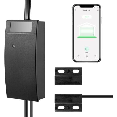 WiFi Smart Garage Door Controller Opener Smart Life Tuya APP Wireless Remote Control from Anywhere Compatible with Alexa Google