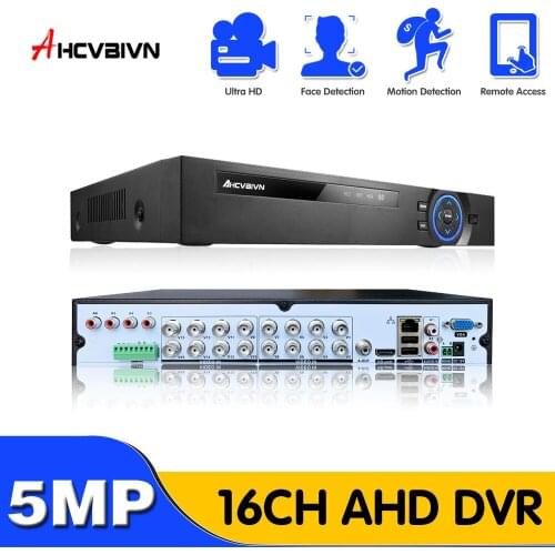 HCVAHDN 16 ch AHD DVR 4MP 16CH AHD/CVI/TVI DVR 4M CCTV Video Recorder Hybrid DVR NVR HVR 5 In 1 DVR for surveillance System