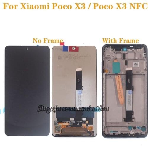 For Xiaomi Poco X3 M2007J20CG LCD Display Touch Screen Digitizer Assambly For Poco X3 NFC Original LCD MZB07Z0IN Repair kit