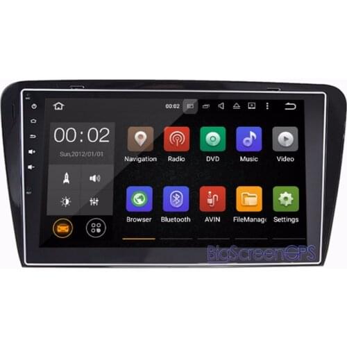 10.2 Inch the Newest Android 8.0 7.1 Car No DVD Player GPS Navi For Skoda Octavia 2014-2017 Stereo Multimedia video Autoradio