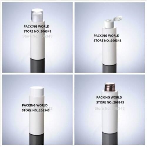 100ml WHITE PET BOTTLE plastic bottle with screw/ flip lid for toner/ water/lotion/emulsion/toilet/lotion cosmetic packing