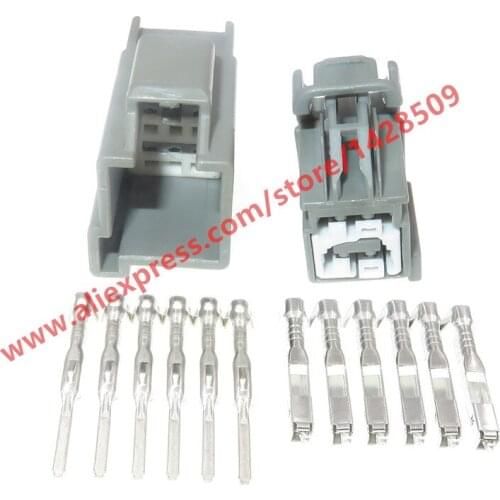 5 Sets 6 Pin Female Male Auto Rear Camera Wire Socket Plug For Ford 7282-6454-40 7283-6454-40