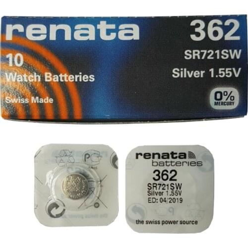 5pcs Renata LONG LASTING 362 SR721SW V362 62 AG11 Watch Battery