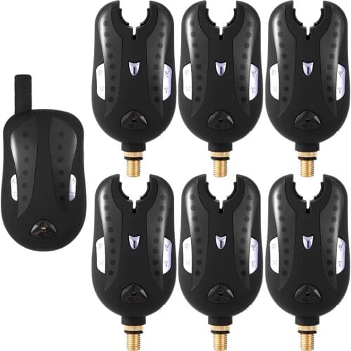 Wireless Digital Fishing Alarm Fishing Bite Alarms Set Fishing Receiver Sound Alert Kit Led Alarm Indicator with Portable Case
