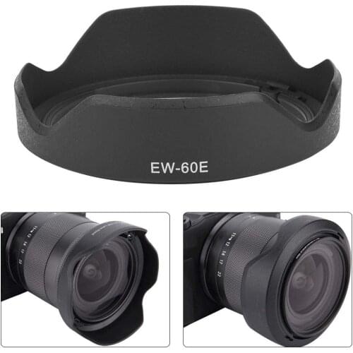 EW-60E EW60E Lens Hood For Canon EOS M M2 M3 EF-M 11-22mm f/4-5.6 IS STM 55mm