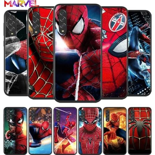 Spiderman Marvel for Samsung Galaxy A90 A80 A70 A60 A50 A40 A30 A20 A2Core A10 Silicone Soft Black Phone Case Cover
