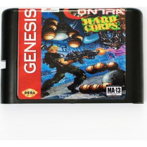 Contra The Hard Corps 16 bit MD Game Card For Sega Mega Drive For SEGA Genesis