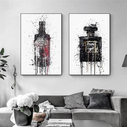 HD Canvas Prints Pictures Vogue Perfume Bottle Modular Nordic Wall Art Paintings Home Decor Posters for Living Room Framework