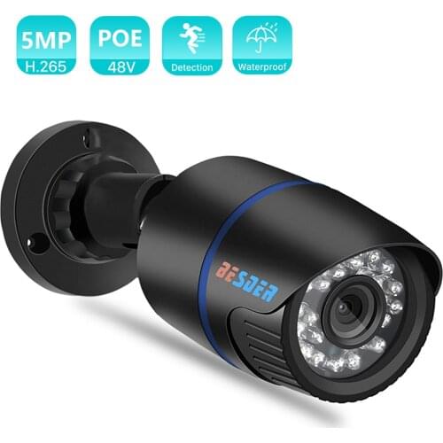 BESDER H.265 5MP 3MP IP Camera Outdoor Onvif Waterproof Network Camera 1080P Full HD H.265 IR 20M P2P CCTV Security Camera XMEye
