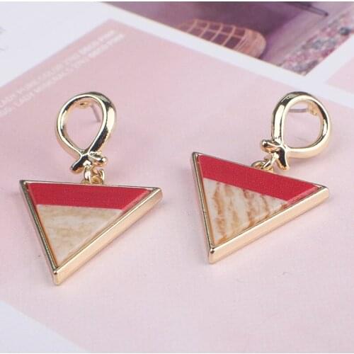 2020 Handmade Fashion Simple Geometric Crcular Metal Earrings Girls Popular Punk Drop Earrings Jewelry