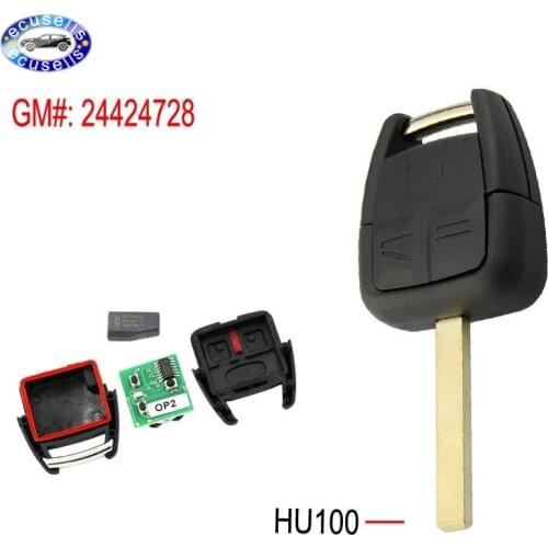 New 3 Button Remote Key Fob 433.92Mhz ID40 Chip for Opel Vauxhall Uncut HU100 Blade