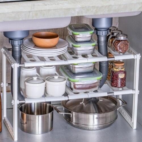 Home Closet Organizer Kitchen RackA djustable Storage Shelf wardrobe organizer wardrobe Closet Organizer Space Saving