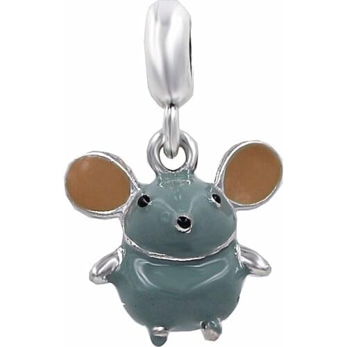 GO MAX DGW Hamster charm beads fit pandora Charms Diy Big Hole beads Bracelets Charms beads for jewelry make