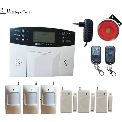 GSM Wireless Home Business Burglar Security Alarm System APP Control Siren RFID Motion Detector PIR Smoke Sensor
