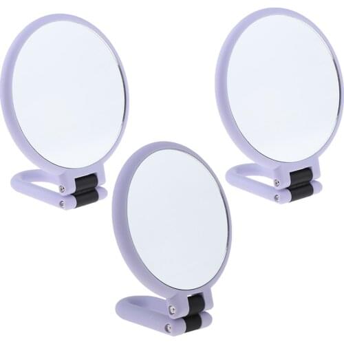 Folding Hand Held Mirror With Normal & 2x/3x/15x Magnification Makeup Mirror