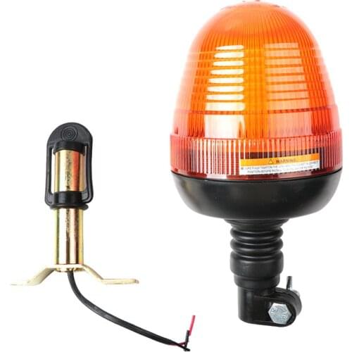 60 LED Emergency Warning Flash Strobe Rotating Beacon Tractor Light Motor Amber