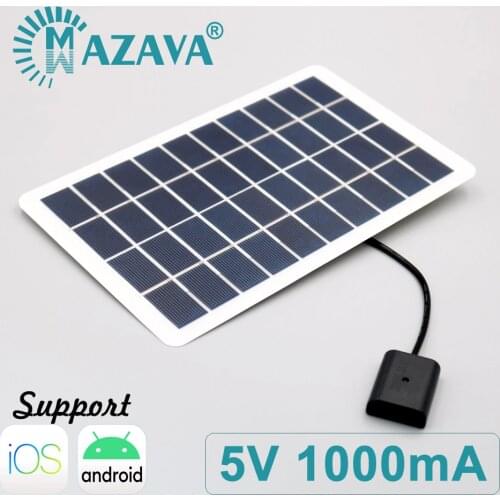 5V 1000mA 5Watts Power Bank Battery USB Powerbank Solar Panel Charger 7 8 6 6s Plus X iPhone X XR XS MAX SE 5 5s 11 12 Pro