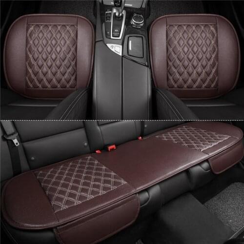 Four Season Seat Cover PU Leather Full Set Car Seat Cushion Seat Protector Waterproof Car Cover In Salon Universal Car Chair Mat