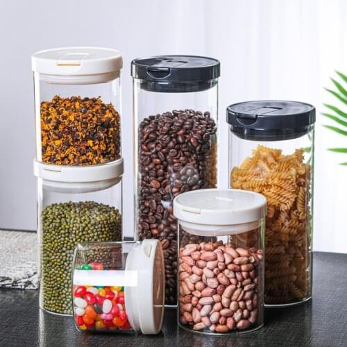 High borosilicate glass sealed jars for miscellaneous foods tea cans storage jars household storage bottles storage jars bottles