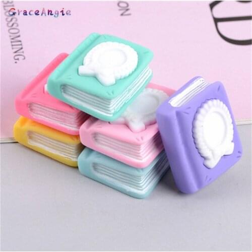 10pcs Mixed Cartoon Flat back Resin Cabochon Flatbacks Scrapbooking DIY Doll House Play Simulation Book Decoration Craft Jewelry