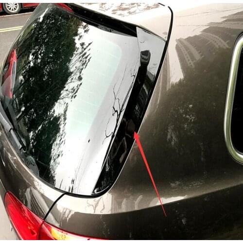 2pcs/set Rear Window Side Spoiler black Wing Lip Cover Trim Sticker 2011-2015 Fit For VW Passat B7 Wagon Auto Accessories